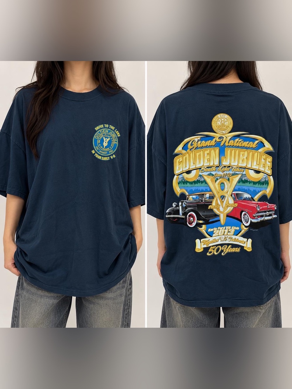 Early Ford V8 Club Golden Jubilee 2013 Graphic T-Shirt 3XL
